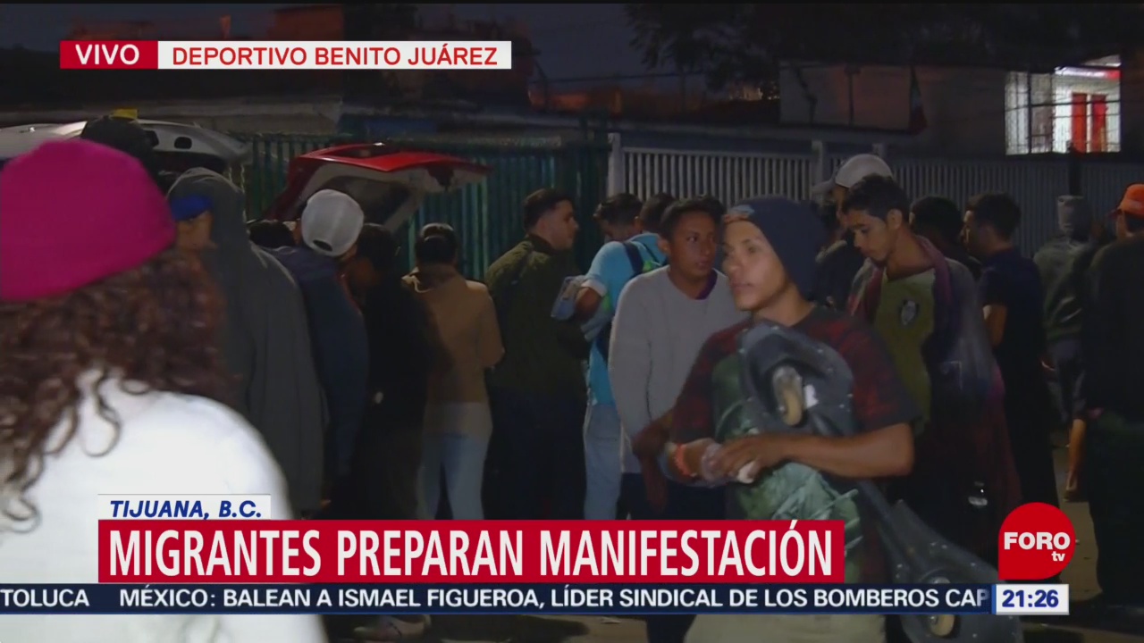 Alistan 5 mil migrantes manifestación pacífica en Tijuana