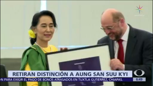 Amnistía Internacional retira distinción a Aung San Suu Kyi