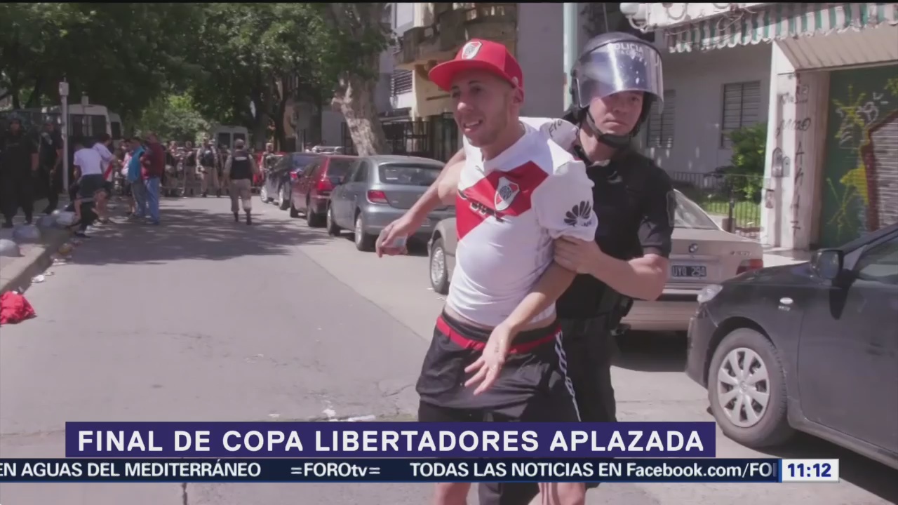Aplazan final de Copa Libertadores por disturbios de hinchas