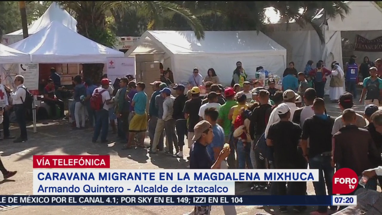Armando Quintero: Alcaldías sólo pueden brindar ayuda temporal a caravana migrante