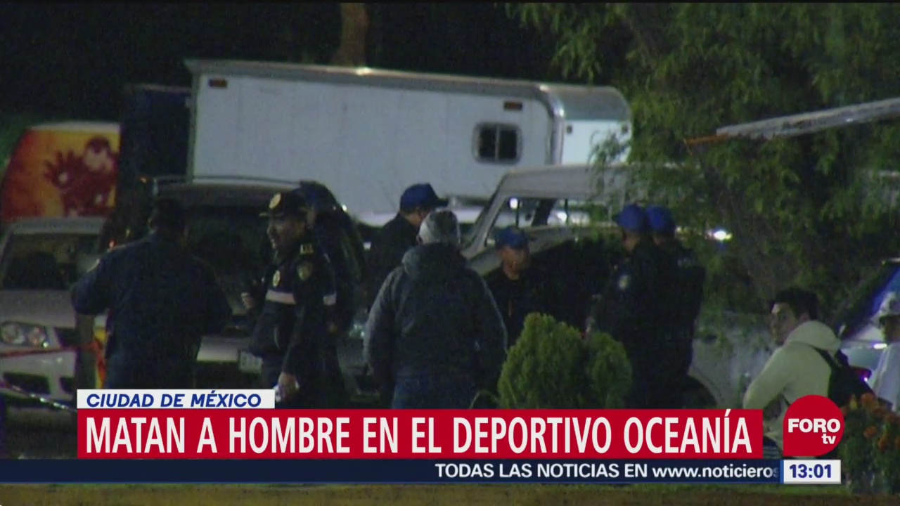 Asesinan a hombre en Deportivo Oceanía, CDMX
