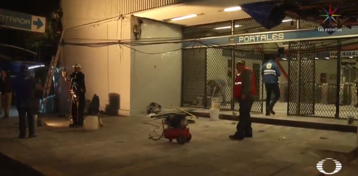 Automovilistas agreden con extintor a trabajadores del Metro Portales, CDMX