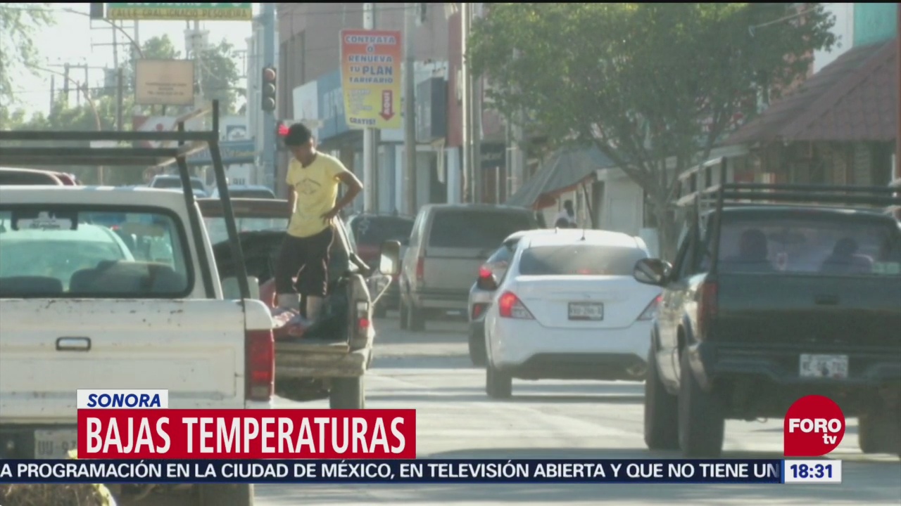 Bajan termómetros en Sonora, por Frente Frío numero 9