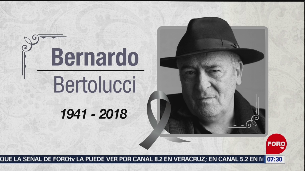 Bernardo Bertolucci muere en Roma, Italia