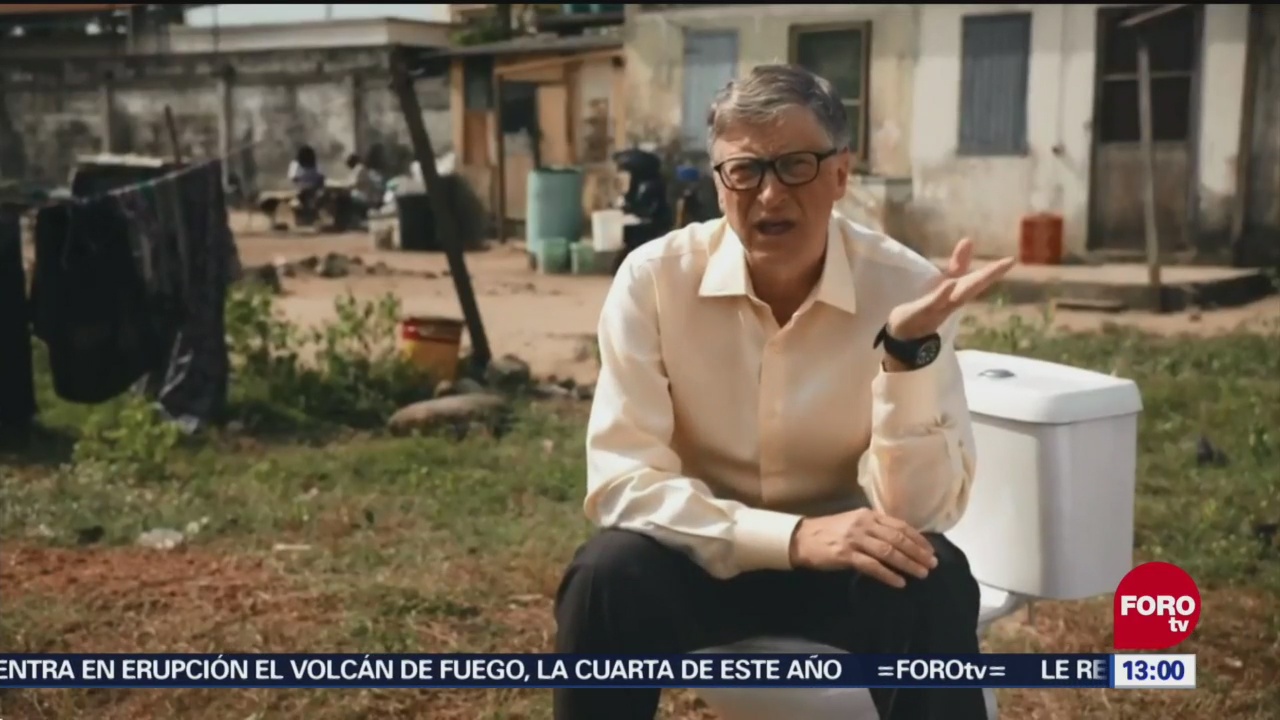 Bill Gates presentó inodoro que no necesita agua
