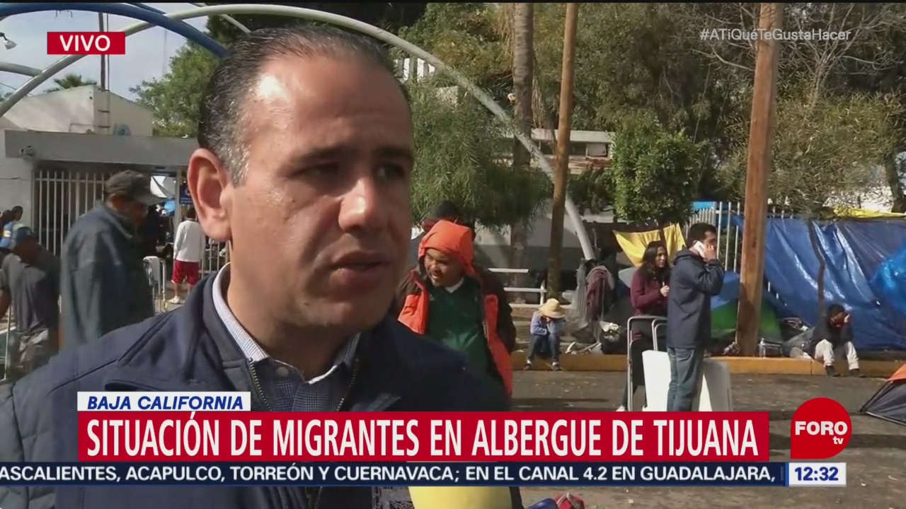 Brindan techo a caravana migrante en Tijuana