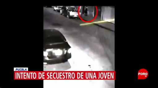 Captan en video intento de secuestro en Puebla