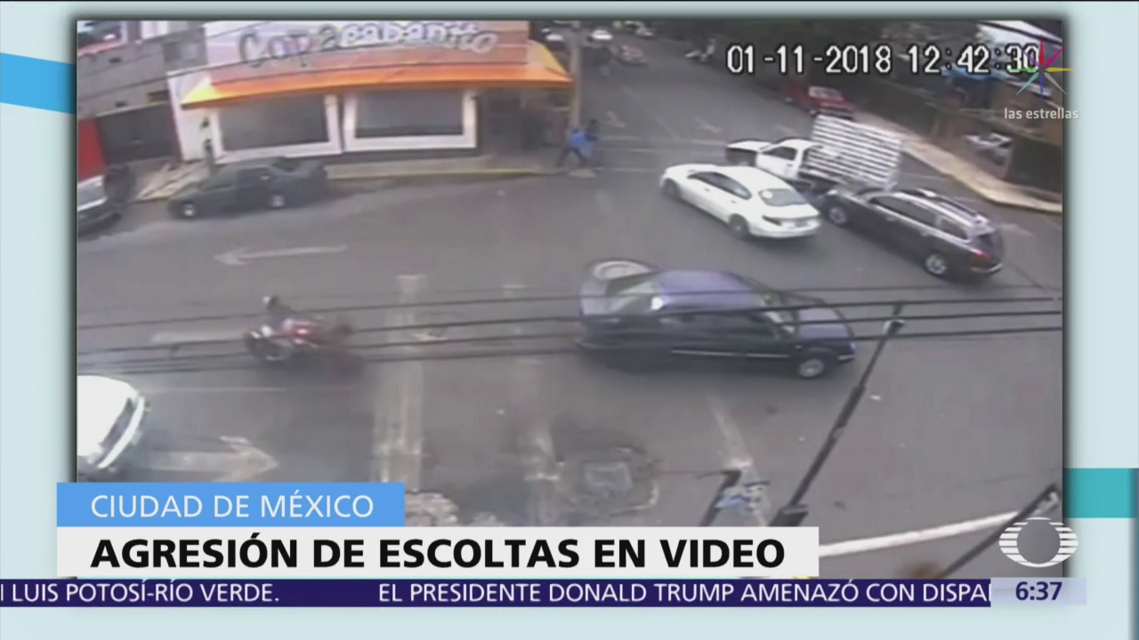 Capturan a 4 escoltas que golpearon a conductor en Coyoacán
