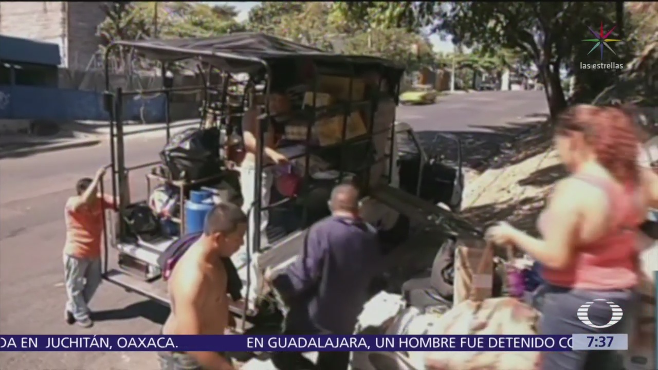 Caravana migrante huye de la violencia en El Salvador