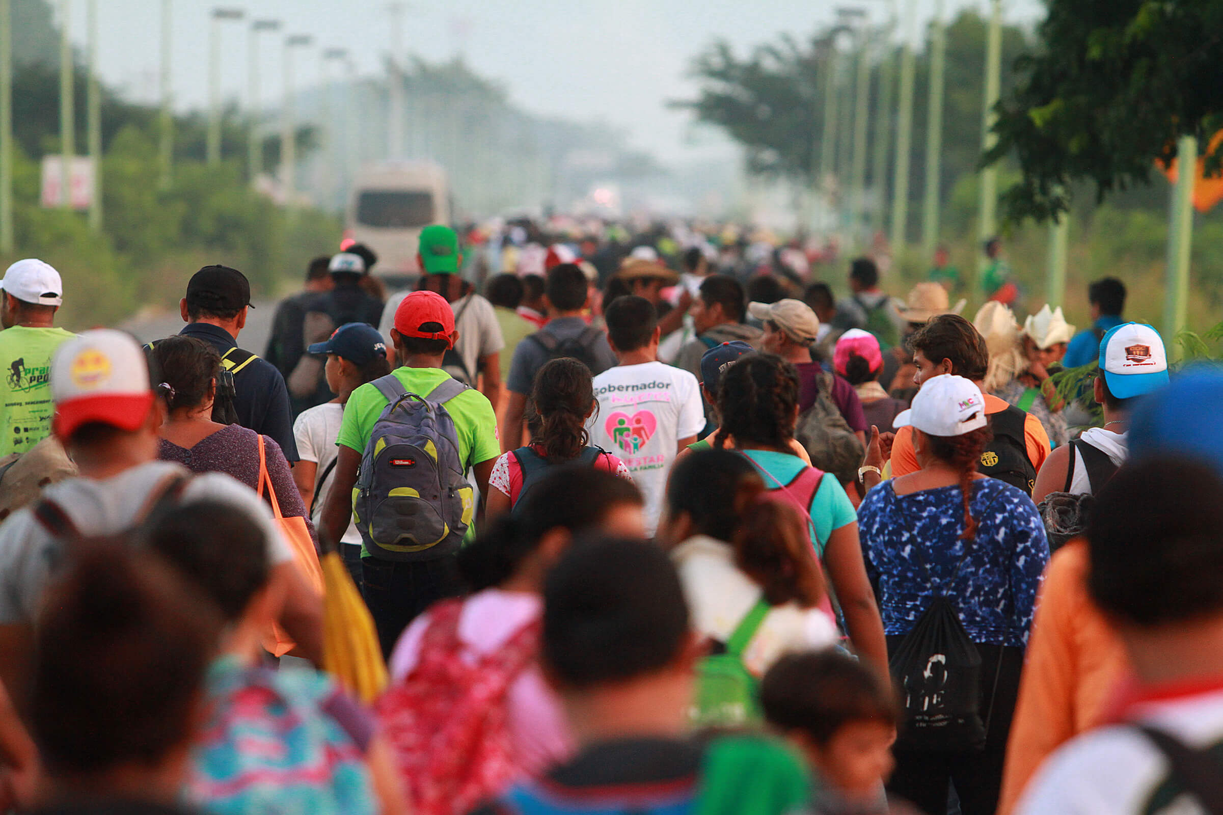 Segunda caravana migrante se reduce por hambre y cansancio
