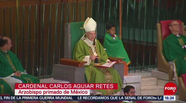 Cardenal Carlos Aguiar llama a interponer la caridad ante el egoísmo y la envidia