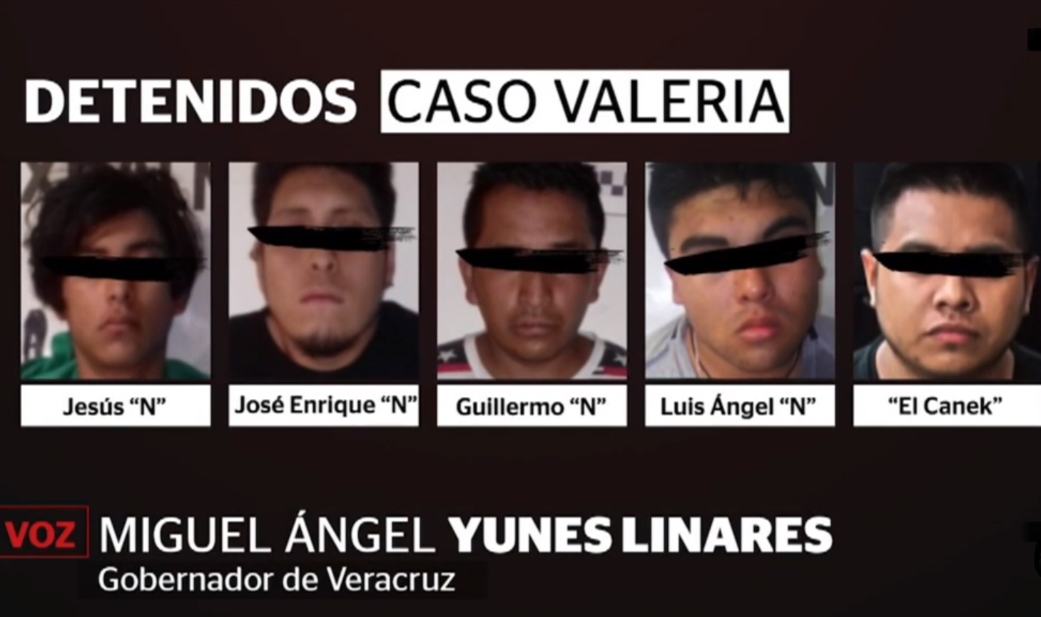 Caso Valeria Medel: Ellos son los cinco detenidos por el asesinato de la hija de la diputada de Morena