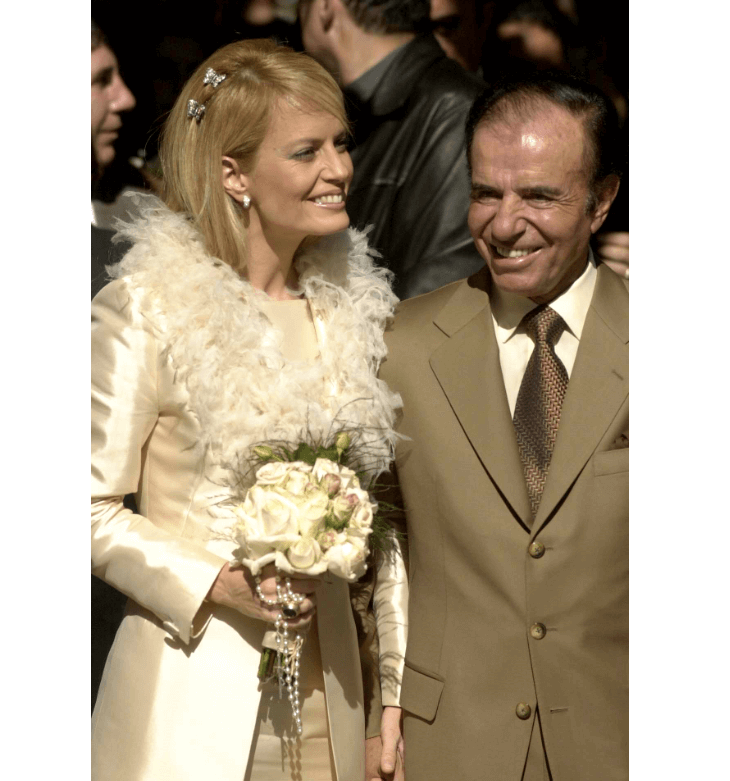 Cecilia Bolocco y Carlos Menem se casaron en 2001 y se separaron en 2007. (AP, archivo) 