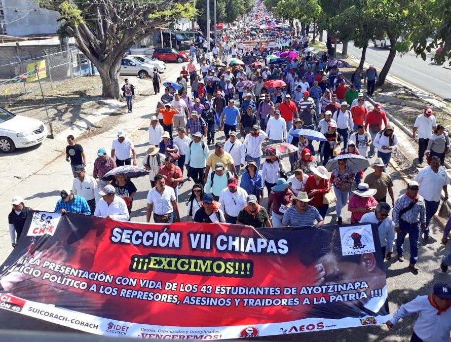 Manifestaciones de la CNTE provocan caos en Chiapas