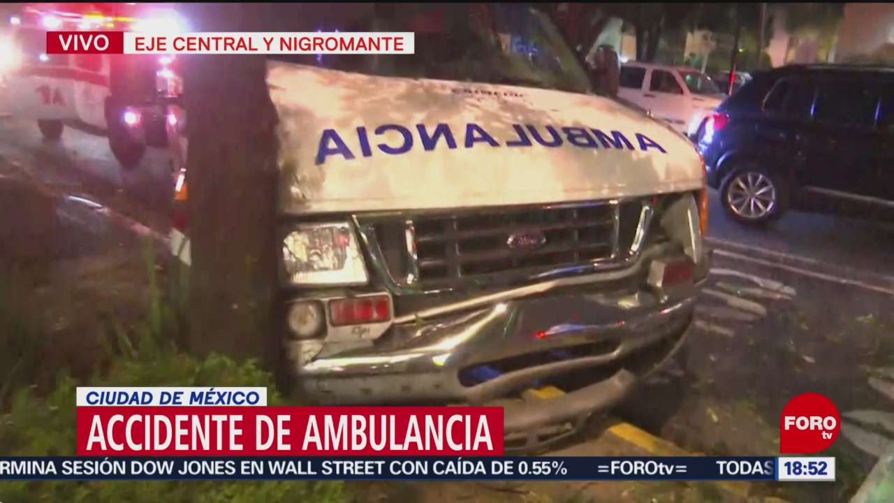 Choca Ambulancia Eje Central CDMX ERUM