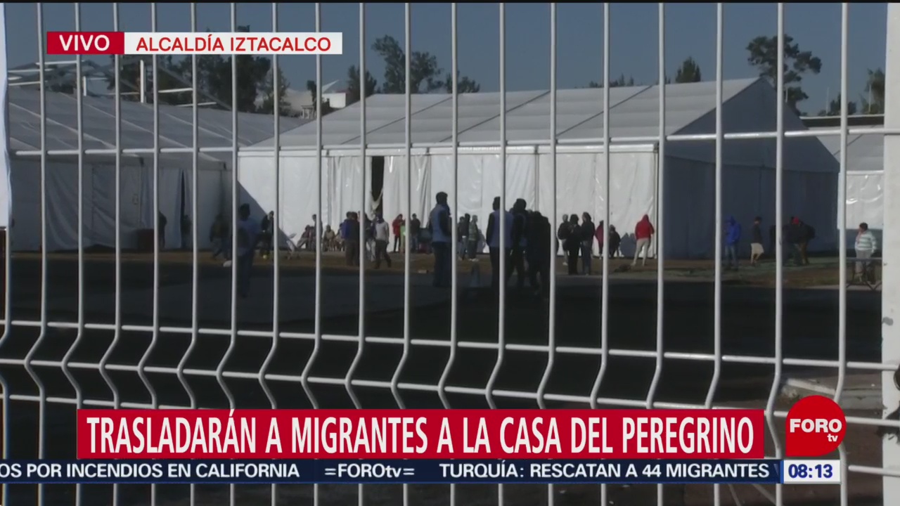 Cientos de migrantes serán trasladados a la Casa del Peregrino, CDMX