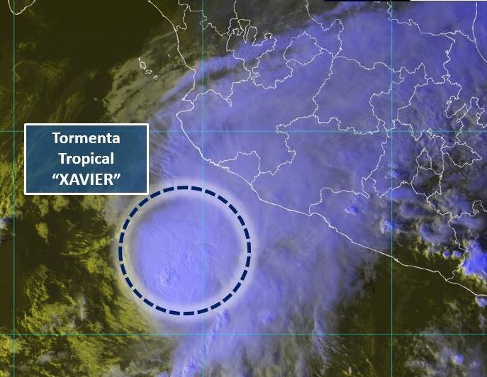 ‘Xavier’ provocará lluvias en Jalisco, Colima y Michoacán