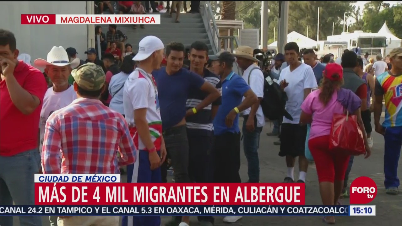 Continúan recibiendo a migrantes en alberge en de la CDMX