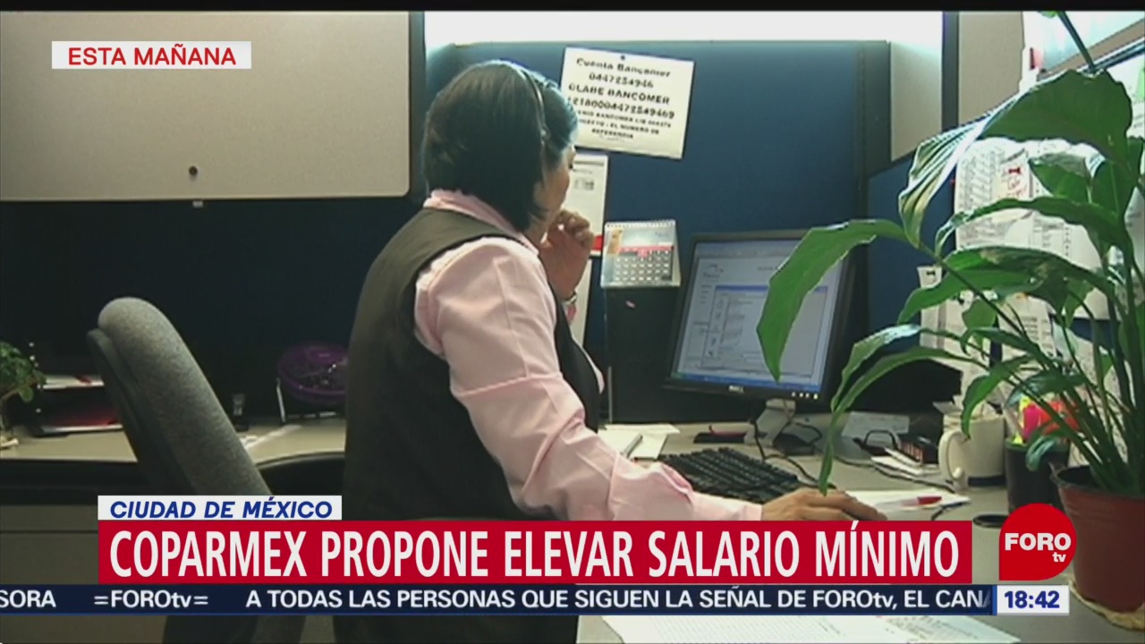 Coparmex propone salario mínimo de 102 pesos diarios