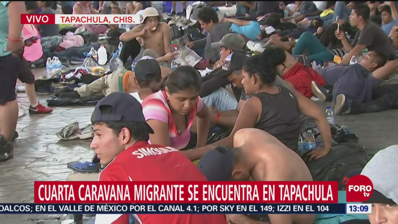 Las autoridades capitalinas brindan ayuda a los integrantes de la caravana migrante que comenzaron a llegar al Estadio Jesús “Palillo” Martínez en la Ciudad de México