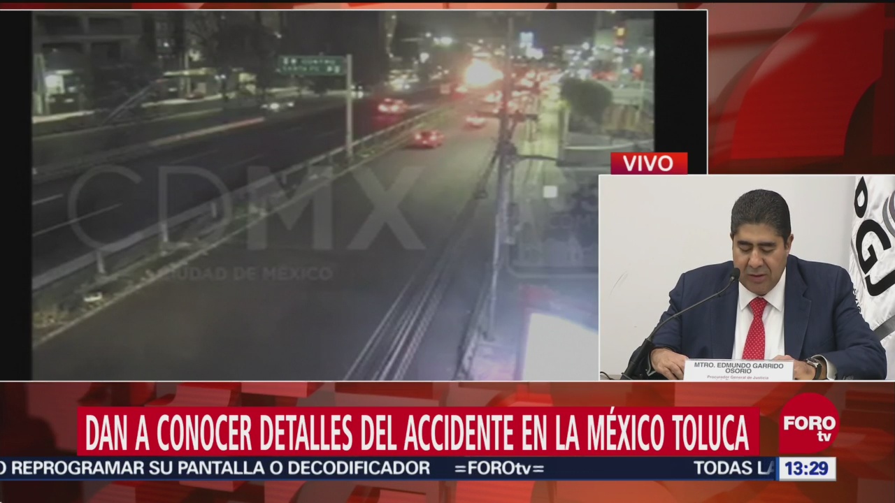 Dan detalles del accidente en la autopista México-Toluca