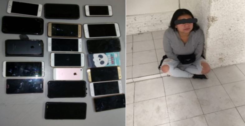 Policías detienen a mujer que robó 19 celulares en festival