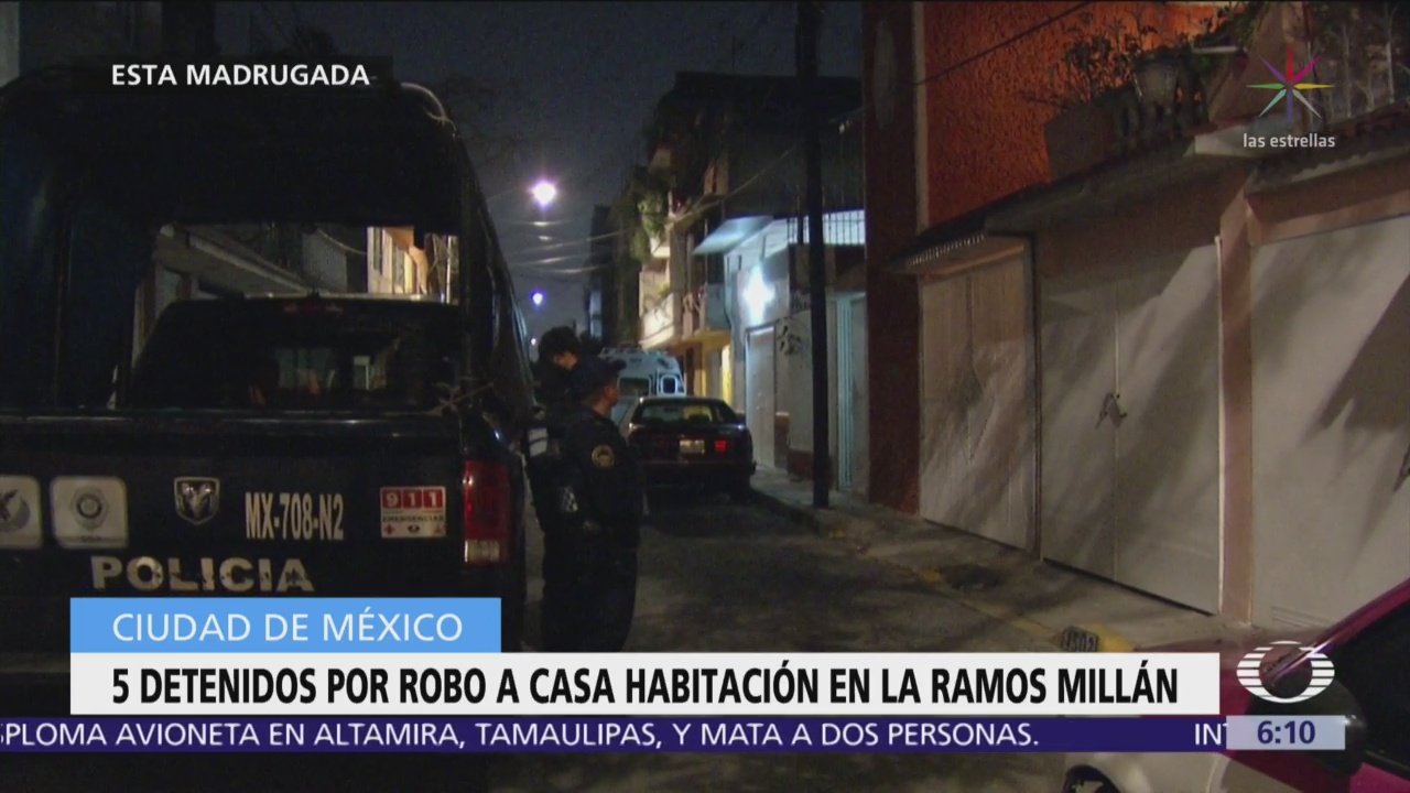 Detienen a cinco jóvenes por robo a casa habitación en Iztacalco
