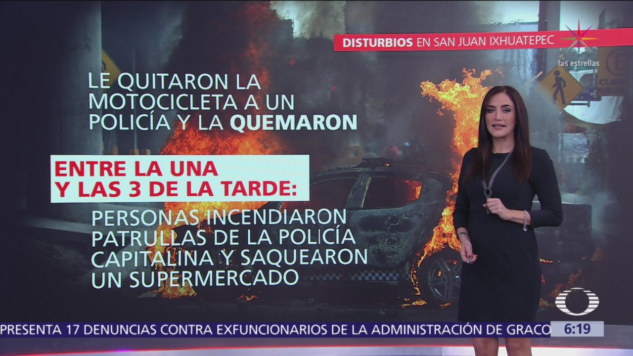 Disturbios en San Juan Ixhuatepec, Estado de México