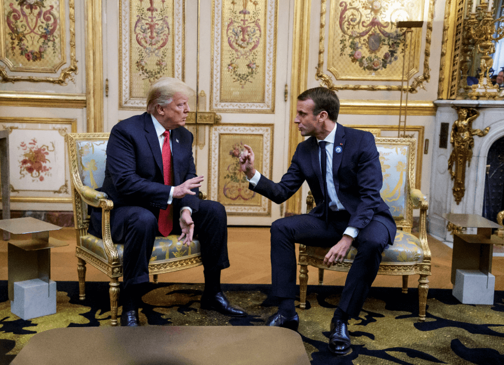 Trump ataca a Macron por sus bajos niveles de popularidad