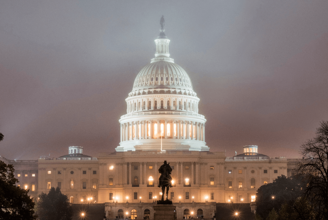 Edificio del Capitolio en Estados Unidos. (AP) 