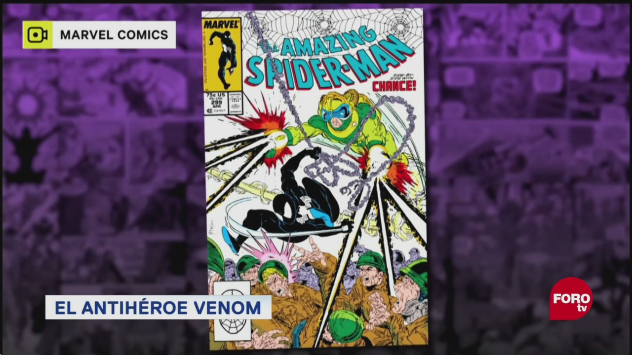 Antihéroe Venom Enemigos De Spiderman Popular Personaje