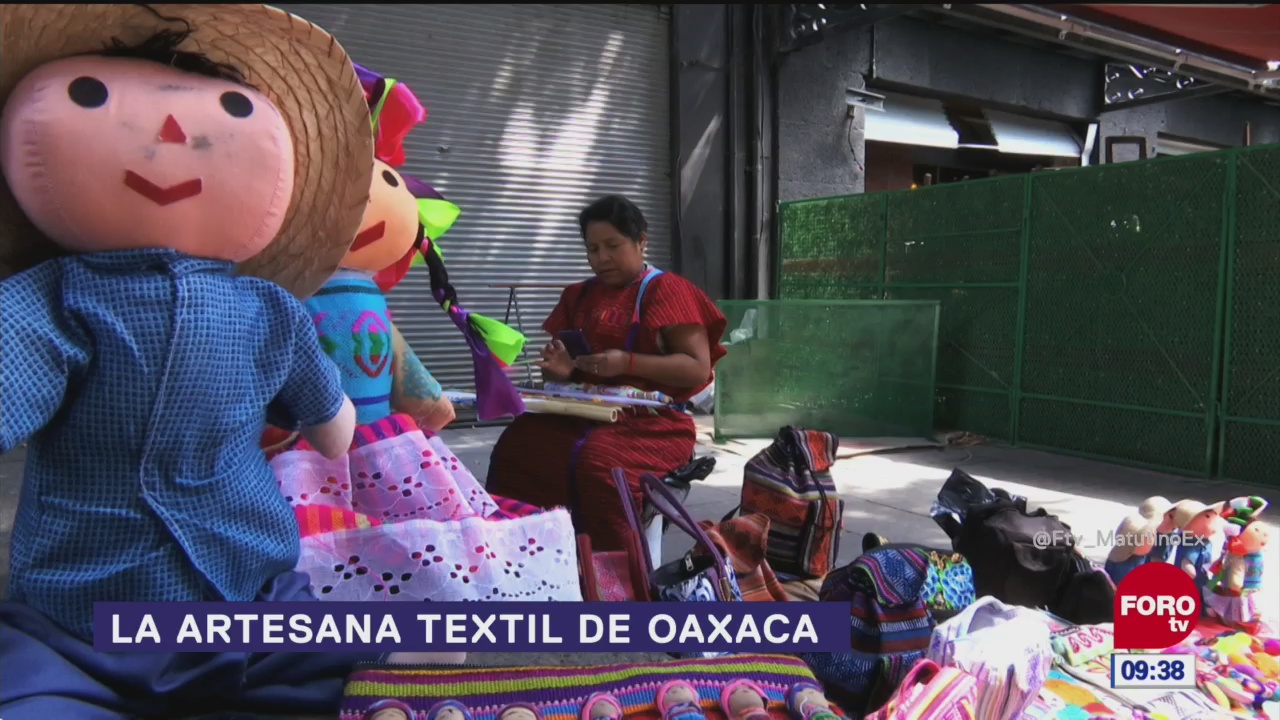 El trabajo de una artesana textil de Oaxaca