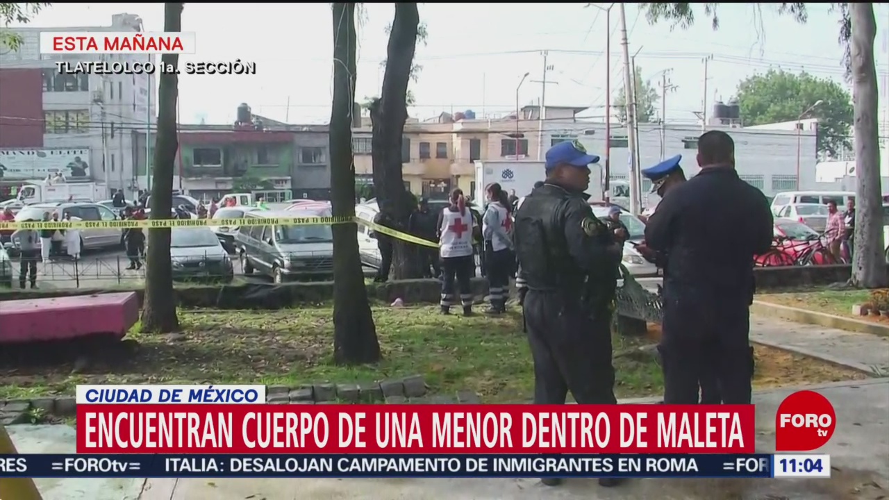 Encuentran cuerpo de una menor dentro de una maleta en Tlatelolco, CDMX