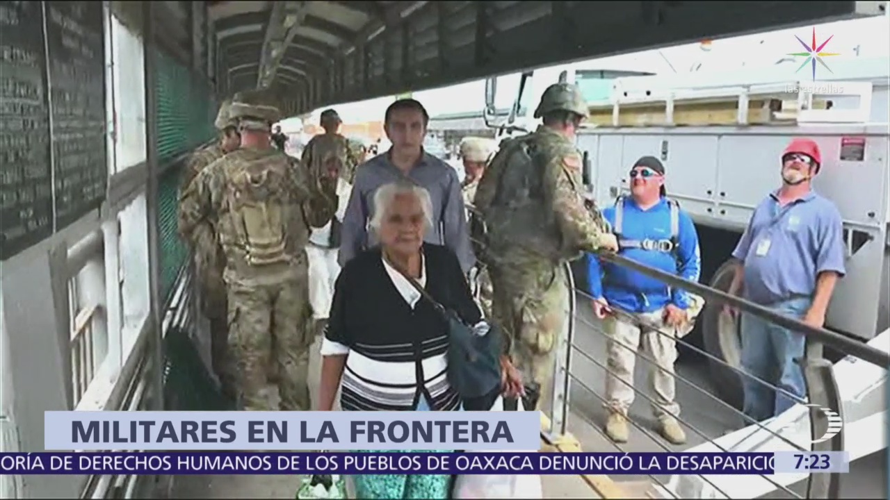 Estados Unidos despliega a 7 mil militares en frontera con México