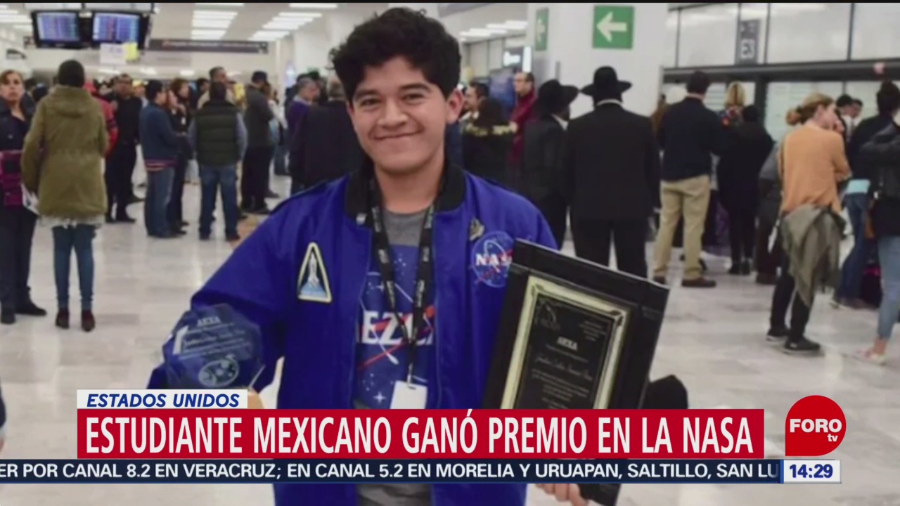 Estudiante Mexicano Gana Premio Nasa Estudiante Mexicano Jonathan Sánchez