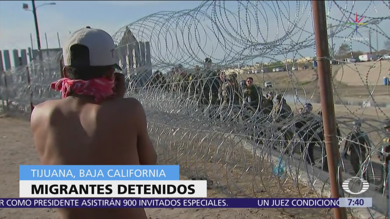 EU arresta a 42 migrantes por incidente en garita de Tijuana