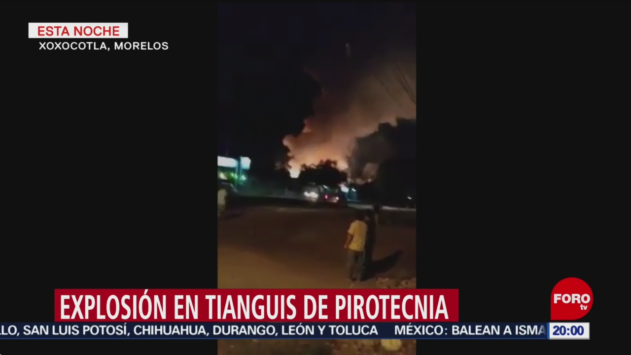Explosión De Pirotecnia En Morelos Comunidad De Xoxocotla, Morelos Puente De Ixtla Fuegos Artificiales