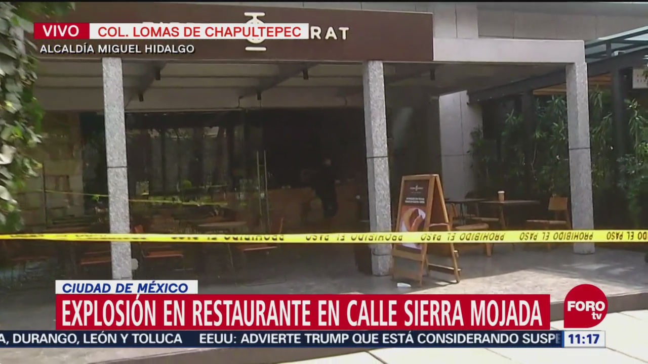 Explosión en restaurante en alcaldía Miguel Hidalgo, CDMX