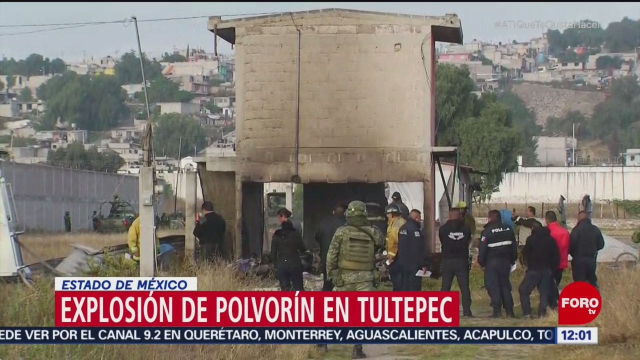 Explosión en Tultepec deja al menos dos heridos