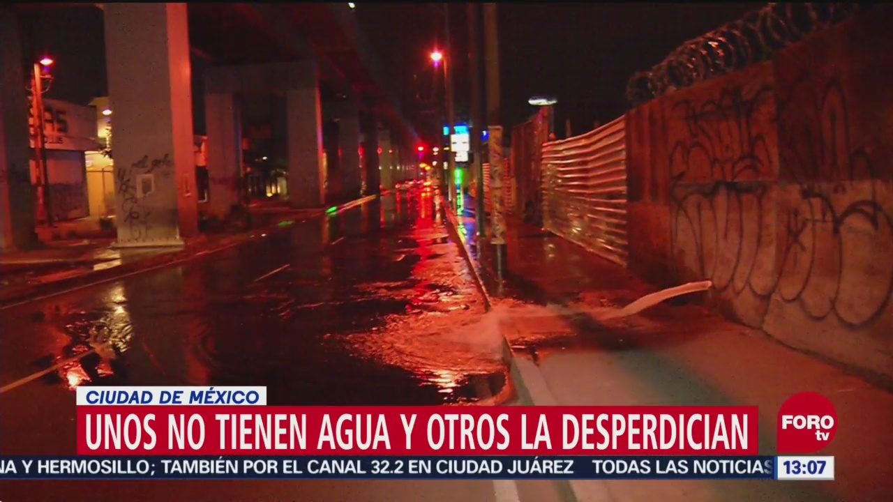 Fugas de agua persisten en alcaldías de la Ciudad de México