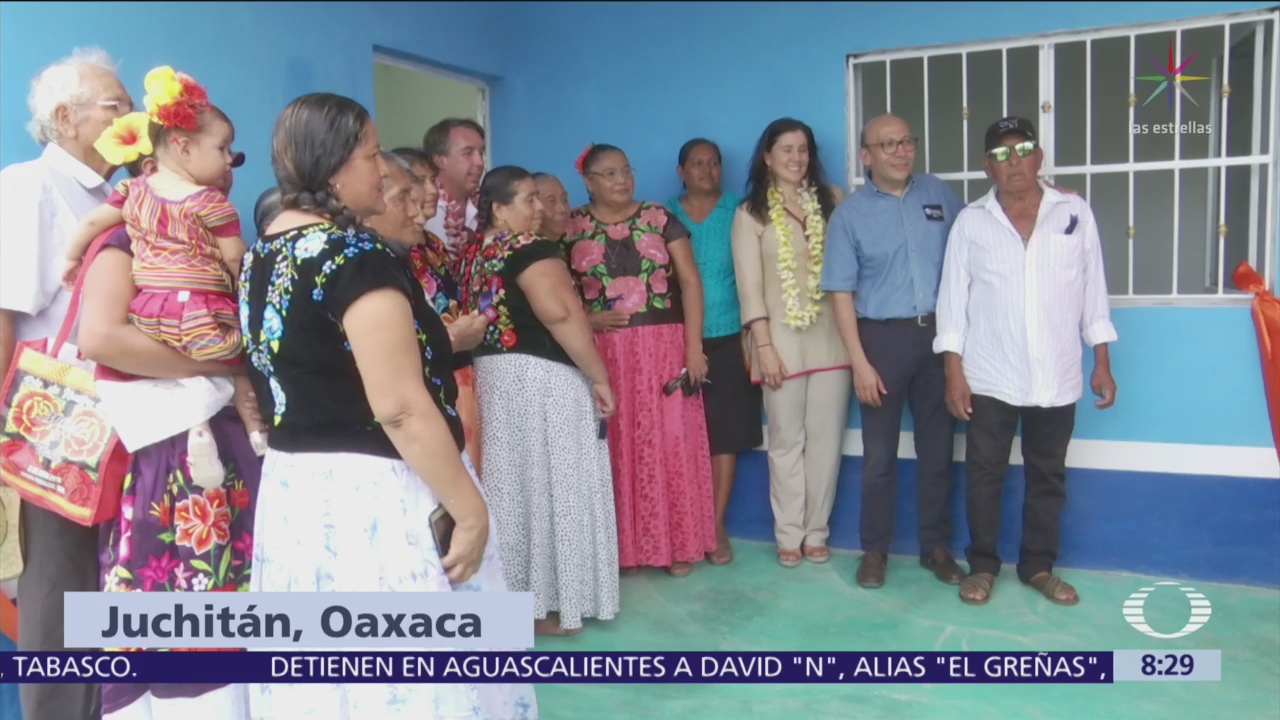 Fundación Televisa entrega casas a familias damnificadas en Unión Hidalgo, Oaxaca