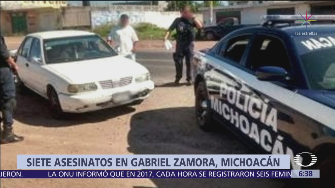 Grupo armado ejecuta a 7 personas en Gabriel Zamora, Michoacán