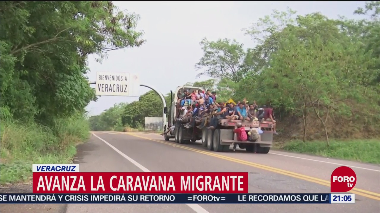 caravana migrante llega a veracruz