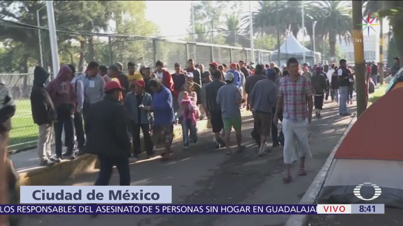 Instalan centros de acopio en CDMX para apoyar a migrantes centroamericanos
