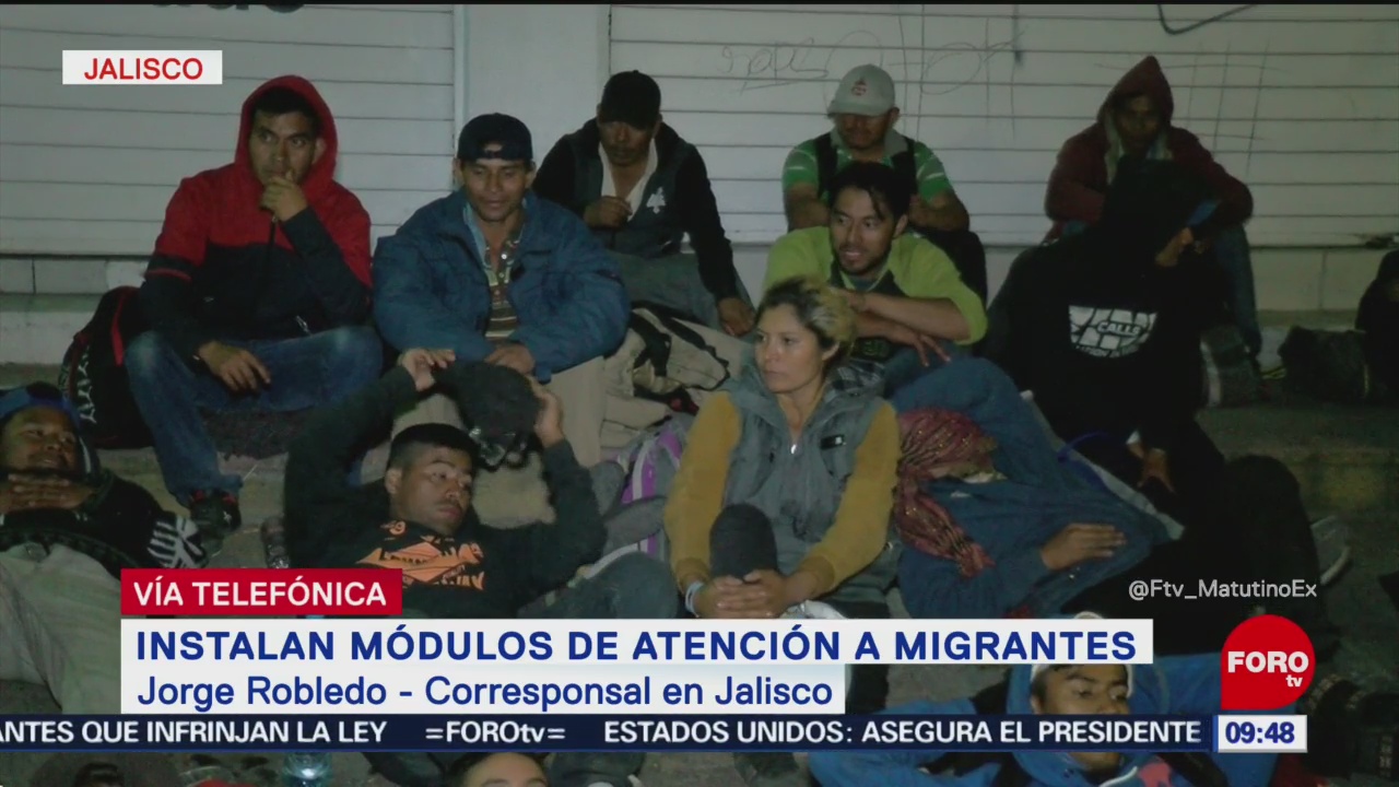 Instalan módulos de atención para migrantes en Jalisco