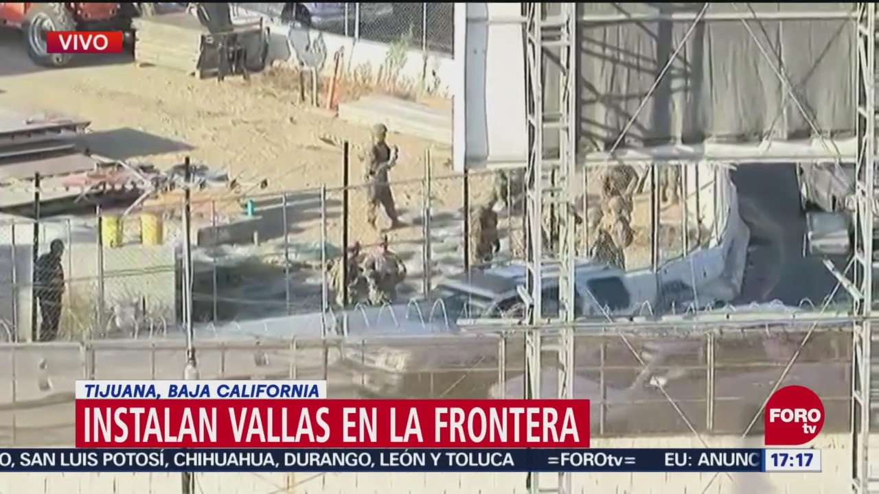 Instalan vallas en la zona fronteriza de Tijuana, BC