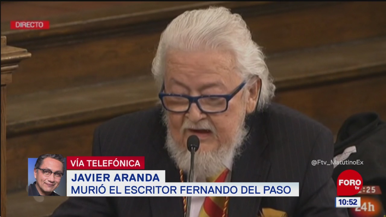 Javier Aranda: Fernando del Paso ensanchó el uso del idioma español