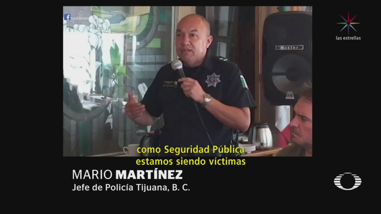 Jefe Policía Tijuana Migrantes Jóvenes Malandros