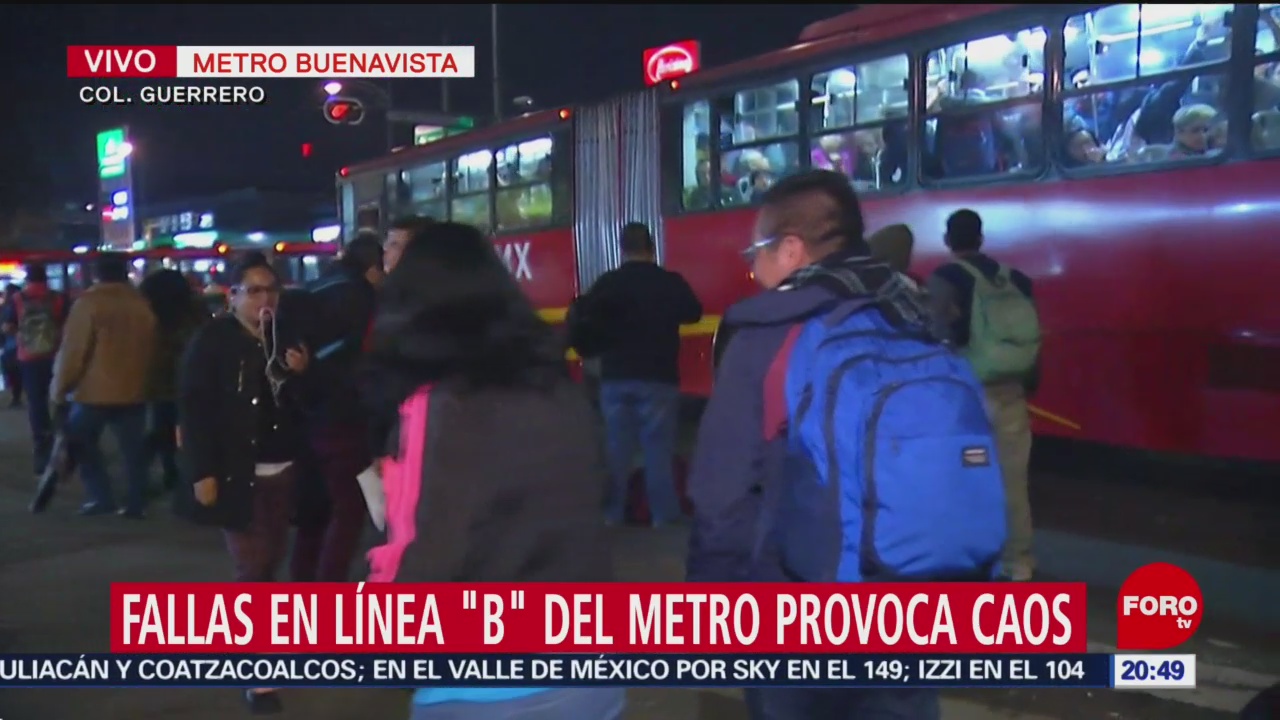 Fallas Línea B Metro Cdmx Provoca Caos