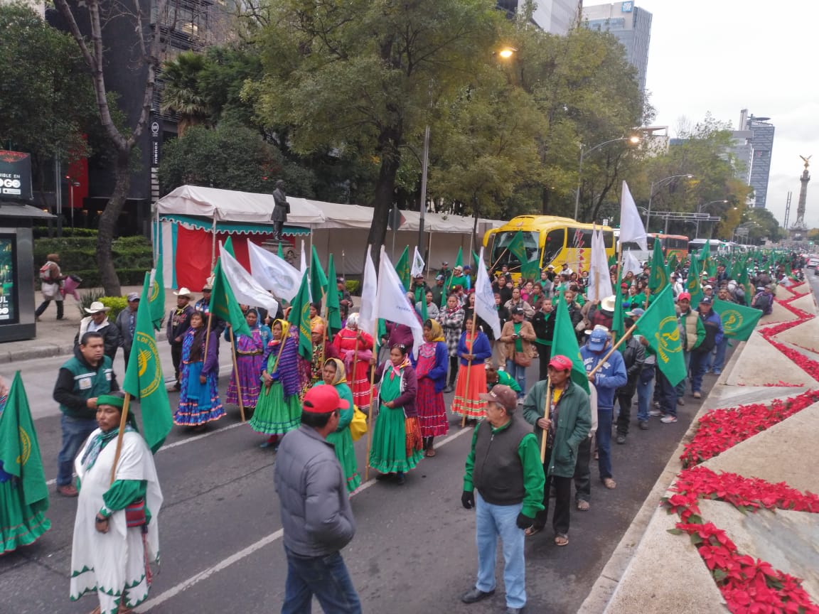 Llegan campesinos a la CDMX; alistan diferentes marchas